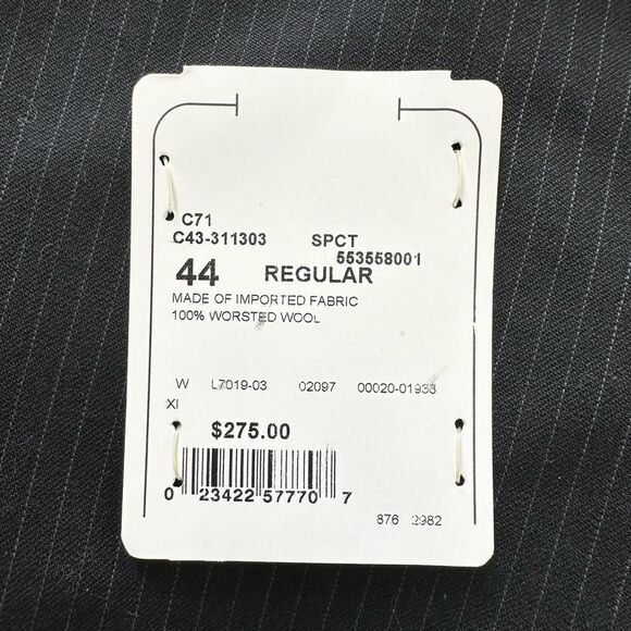 🆕Concepts By Claiborne Men’s Black Pinstripe Blazer Jacket - Picture 7 of 14